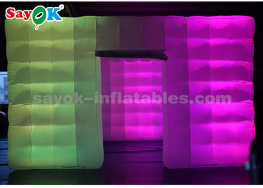 Licht-aufblasbares Luft-Zelt des 6 Mann-aufblasbares Zelt-weißes Würfel-LED für Ereignis/Partei/Werbung