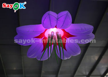 Bunte 1.5m aufblasbare Beleuchtungs-Dekoration/Explosion, die LED-Blume hängt