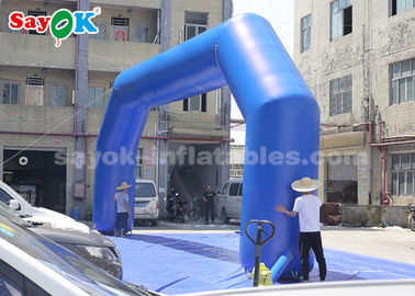 Aufblasbarer Bock blauer Meter-aufblasbarer Bogen PVCs 9,14 x 3,65 für die Ereignis-Werbung einfach zu säubern