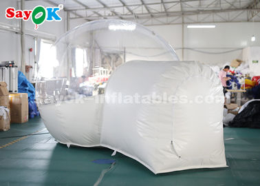 Aufblasbares transparentes Zelt 3m aufblasbares Blasen-Zelt PVCs im Freien für Familien-kampierenden Hinterhof CER SGS ROHS