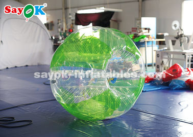 Aufblasbares Anzugspiel, 1,5 m, 0,8 mm PVC, aufblasbarer Blasenfußball, transparente/rote/grüne Farbe