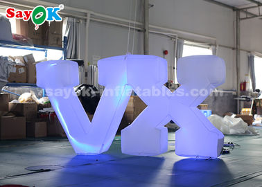 1.2m hohe aufblasbare Beleuchtungs-Dekorations-/aufblasbarer LED-Buchstabe-einfache Einrichtung