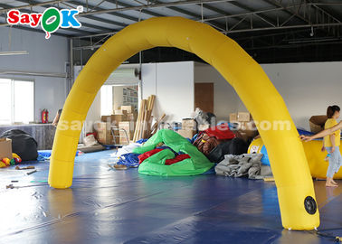 Aufblasbarer Eingangs-Bogen-gelber 6*3m aufblasbarer Bogen mit Luft-Gebläse für Ereignis-Anzeige