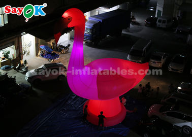 Aufblasbare Tierballons, rosa aufblasbare Zeichentrickfiguren, 10 Meter hohe Riesen aufblasbare Flamingo.