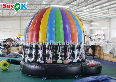 Aufblasbare Haus-Zelt PVC-Planen-bunte aufblasbare Disco-Haube mit magischem geführtem hellem CER SGS ROHS