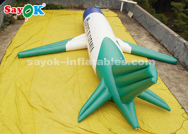 Kundenspezifische aufblasbare Produkte ROHS, aufblasbares Flugzeug-Modell 10 Meter PVCs für Ausstellungs-Anzeige