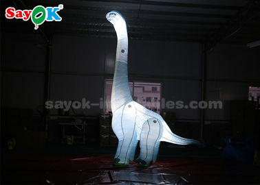 Aufblasbarer Zeichentrickfilm-Figur-Dinosaurier Oxford-Gewebe-4mH mit LED-Licht