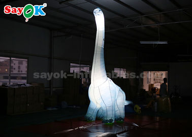 Aufblasbarer Zeichentrickfilm-Figur-Dinosaurier Oxford-Gewebe-4mH mit LED-Licht