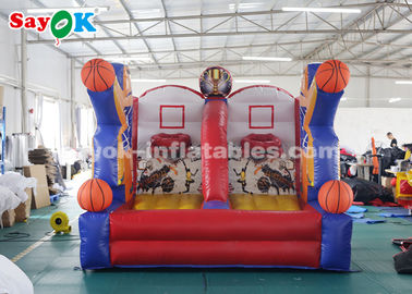 Aufblasbares Basketballspiel PVC-Plane-Basketballkorb-Schieß-aufblasbares Spiel für Spielzentrum