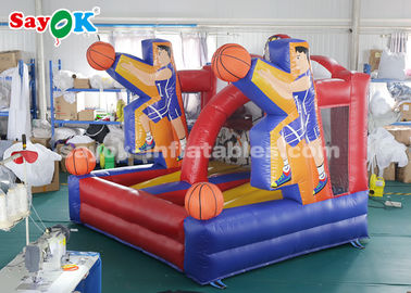 Aufblasbares Basketballspiel PVC-Plane-Basketballkorb-Schieß-aufblasbares Spiel für Spielzentrum