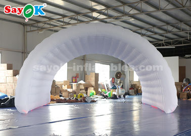 Aufblasbares Familien-Zelt-weißer Sport reißt das aufblasbare Luft-Zelt hin, das einfach ist zu säubern und zu tragen