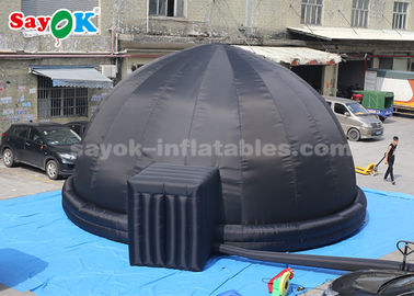 8 Meter-schwarzes aufblasbares Planetariums-Hauben-Zelt mit Luft-Gebläse-und PVC-Boden-Matte