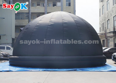 8 Meter-schwarzes aufblasbares Planetariums-Hauben-Zelt mit Luft-Gebläse-und PVC-Boden-Matte