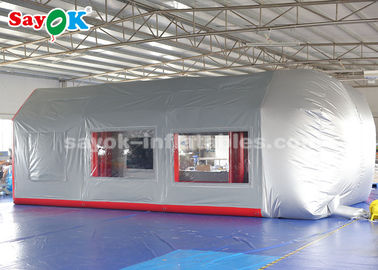 Luft-aufblasbares Zelt-beweglicher aufblasbarer Farben-Spray-Stand mit Schwamm-Filter für Wagenpflege