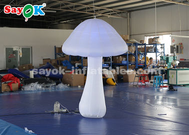 Stadiums-aufblasbare Beleuchtungs-Dekoration, 2m Polyester-aufblasbarer Pilz mit 16 Licht-Ändern dem Farbeled