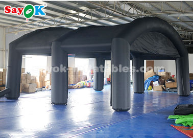 Freien-Luft-Zelt-Schwarz-Oxford-Stoff-gehen aufblasbares Luft-Zelt für Förderungs-Werbung