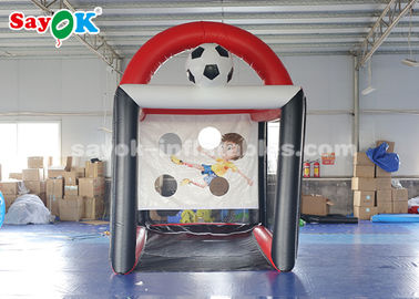 Aufblasbares Fußball-Wurfspiel, PVC-Plane, aufblasbarer Fußball-Schlagkäfig, Fußball-Geschwindigkeitszelt, 2,5 x 3,5 x 3,6 m