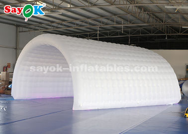 Kampierender 6*3*3m weißes aufblasbares Tunnel-Zelt-dauerhafter Oxford-Stoff des Luft-Zelt-für das Ereignis einfach zu säubern