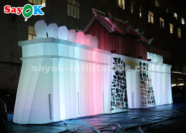 Kundenspezifische aufblasbare Produkte ROHS, Handels-aufblasbare Felsen-Wand LED für Anzeige im Freien