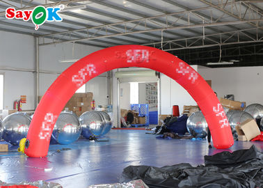 Kundenspezifischer aufblasbarer Bogen-rote 6*3m aufblasbare Bogen-Anfangsziellinie für die Werbung von Ereignis SGS