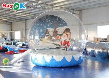 Weihnachtsschnee-Kugel PVC-Riese-3m aufblasbare mit Hintergrund-Drucken