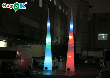 Bunter aufblasbarer Kegel der Beleuchtungs-Dekorations-LED mit Gebläse für Anzeige