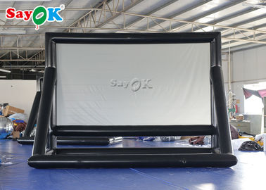 Aufblasbare Großleinwand-mobile aufblasbare Kinoleinwand-hintere Projektion mit dem Gebläse einfach zu tragen