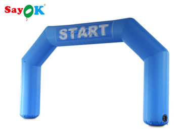 Eingangs-Tor-Bogen entwirft blaue Anfangslinie aufblasbaren Bogen mit Luft-Gebläse für Förderungen kundengebundenes Logo