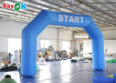 Eingangs-Tor-Bogen entwirft blaue Anfangslinie aufblasbaren Bogen mit Luft-Gebläse für Förderungen kundengebundenes Logo
