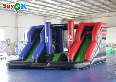 Aufblasbare Trockenrutsche PVC Tarpaulin Riese 4*4m Aufblasbare Aussteigerrutsche mit Blaser zum Vergnügen