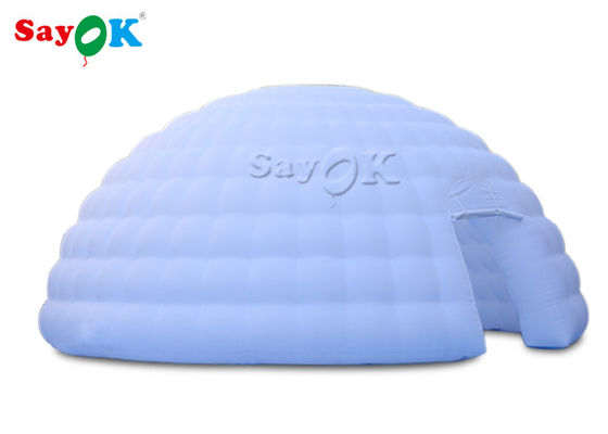 Luftzelt Camping Doppelstiche 8m Weiß aufblasbares Luftzelt / Ausstellung Igloo Dome Zelt