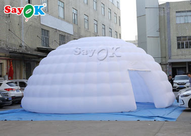 Gehen das Freien-Luft-Zelt-Doppelte, das 8m weißes aufblasbares Luft-Zelt-/Ausstellungs-Iglu-Hauben-Zelt näht