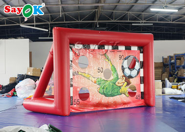 Aufblasbares Fußball-Gerichts-tragbare aufblasbare Sportspiele/Mini Inflatable Soccer Door Outdoor-Fußball-Gericht