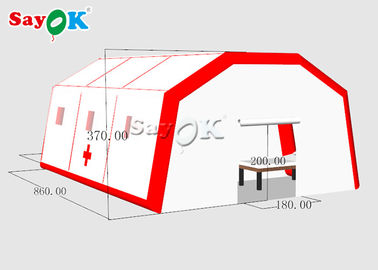 Aufblasbares Notzelt-bewegliches Wasser-beständiges aufblasbares medizinisches Zelt, zum von Betten mit Luftpumpe einzustellen