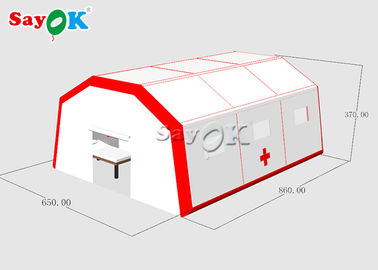 Aufblasbares Notzelt-bewegliches Wasser-beständiges aufblasbares medizinisches Zelt, zum von Betten mit Luftpumpe einzustellen