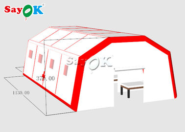 Aufblasbares Pole-Zelt fertigte Größen-aufblasbares Feldlazarett-Sauerstoff-Zelt besonders an, um Patienten einzustellen schnell errichtet