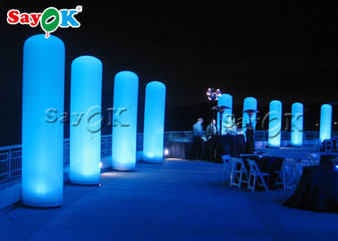 Aufblasbare Spalten-Säule der Gewohnheits-LED für die Heirat/Stadiums-/Partei-Eingangs-Dekoration