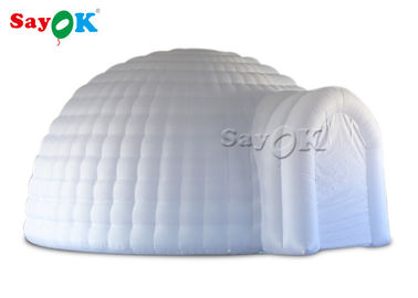 Zelt-aufblasbares 5m weißes aufblasbares Iglu-Hauben-Zelt mit geführtem Licht für Heiratsereignis