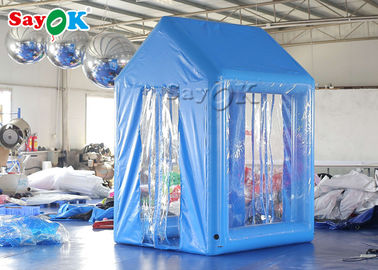 aufblasbares medizinisches Zelt-menschlicher Atomisierungs-Desinfektions-Tür-Kanal 2x2x3M Blau PVCs