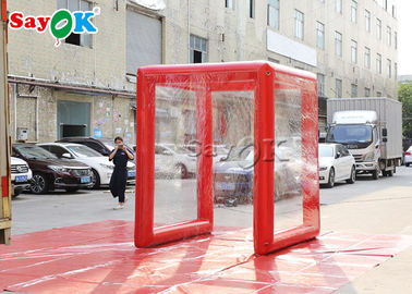 Feuer-Beweis-rotes aufblasbares medizinisches Zelt im Freien 2x2x2.5mH oder besonders angefertigt