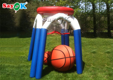 Kundenspezifisches aufblasbares Sportspiel-Monster-schießendes Basketballspiel im Freien mit Luft-Gebläse