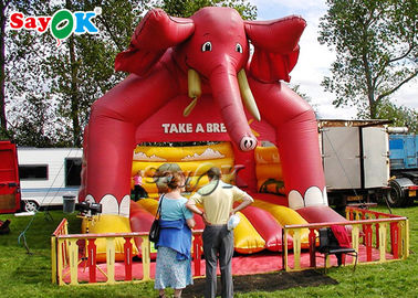 Elefant-aufblasbarer Schlag für Kinderaufblasbares springendes Schloss des Vergnügungspark-/PVC