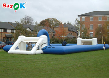 Garten-aufblasbare Sportspiel-blauer aufblasbarer Seifen-Fußballplatz-Fußballplatz für Kinder