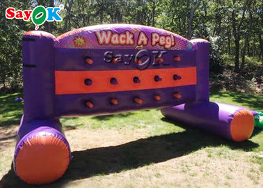 Aufblasbarer Spiele im Freien 3.6*1.2*1.8M Inflatable Sports Games Wack ein Wand-Spiel Peg Commercial Inflatable Whacks A