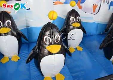 Aufblasbares Ball-Spiel-erstklassiges aufblasbares Pinguin-Schwebeflug-Ball-Bogenschießen-Ziel-Spiel für Kind und Erwachsenen