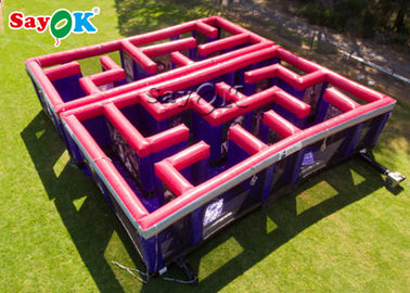 Aufblasbares Sport-Spiel-rotes aufblasbares Hindernislauf-/Karnevals-trinkbares Maze Game Laser Tag Inflatable-Laser-Labyrinth