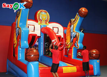 Lustige Handelsbasketball-Schießen-Spiel-riesige aufblasbare Basketballkorb-aufblasbare Gesellschaftsspiele für Erwachsene