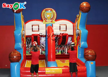 Lustige Handelsbasketball-Schießen-Spiel-riesige aufblasbare Basketballkorb-aufblasbare Gesellschaftsspiele für Erwachsene