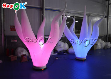 Kundengebundene aufblasbare LED Meerespflanze des Nylon-3m für Festival