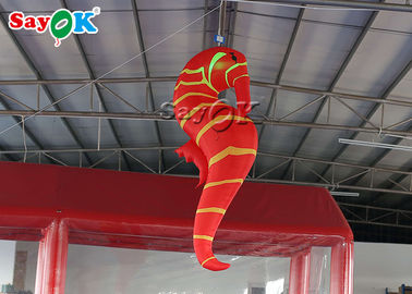 2m LED helles aufblasbares Seahorse-Modell für Festival-Dekoration